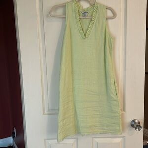 Tommy Bahama XS linen dress.  Mint green mini.